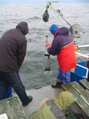 Ruttner water sampler, ruttner采水器現場照片