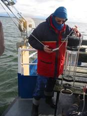 Ruttner water sampler, ruttner采水器現場照片